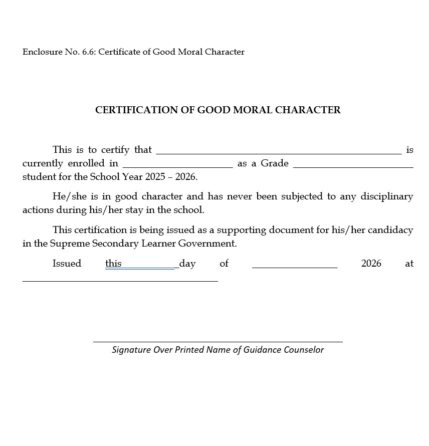 📣 SSLG ELECTION ANNOUNCEMENT The filing of Application for SSLG ...