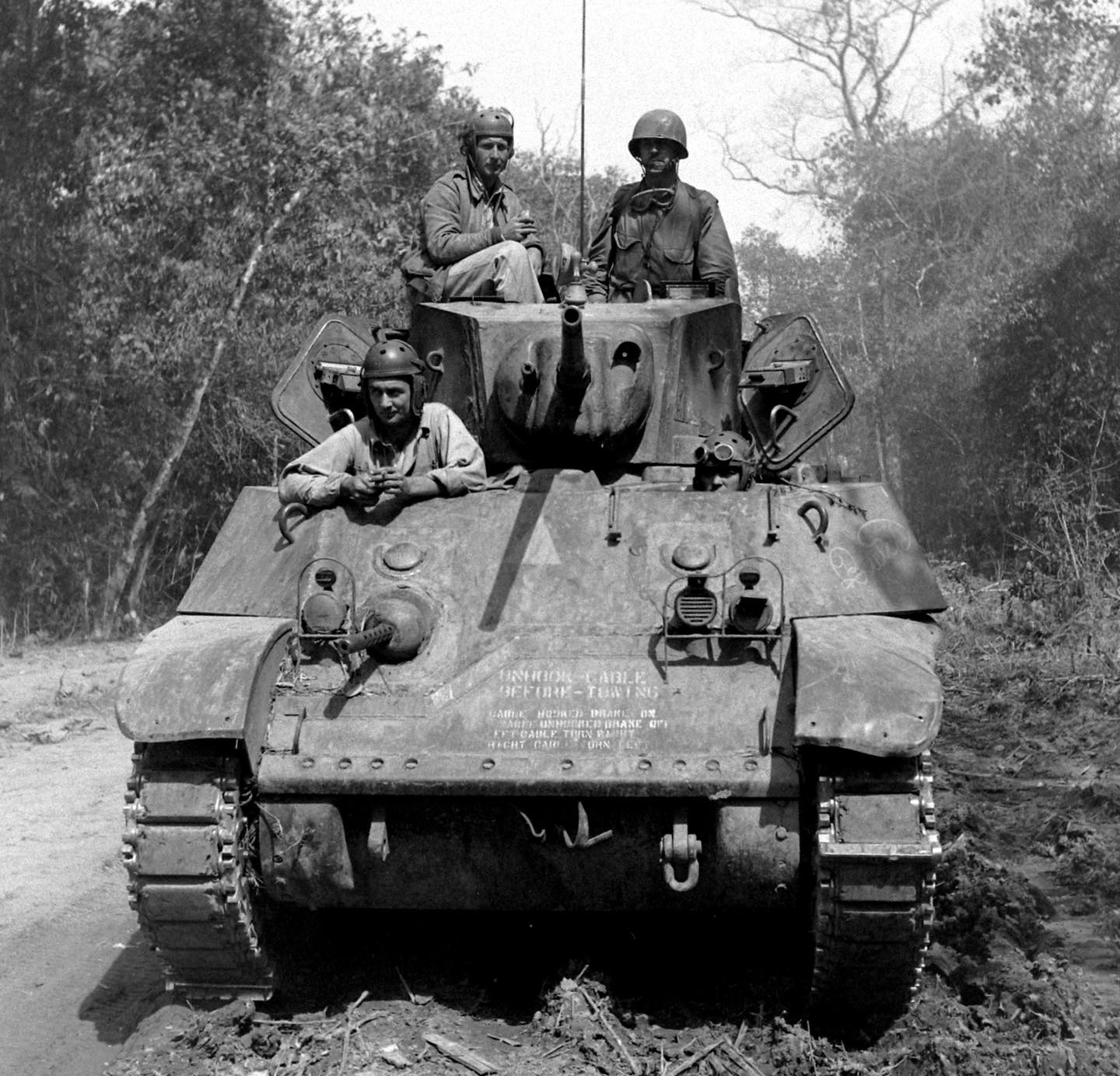 World - US M3A3 light tank somewhere in the CBI (China Burma India ...