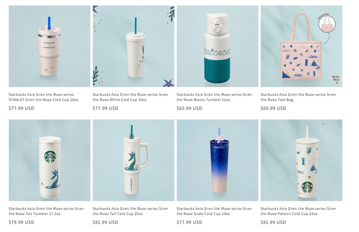 Starbucks Asia Siren the Muse series preorder and release details