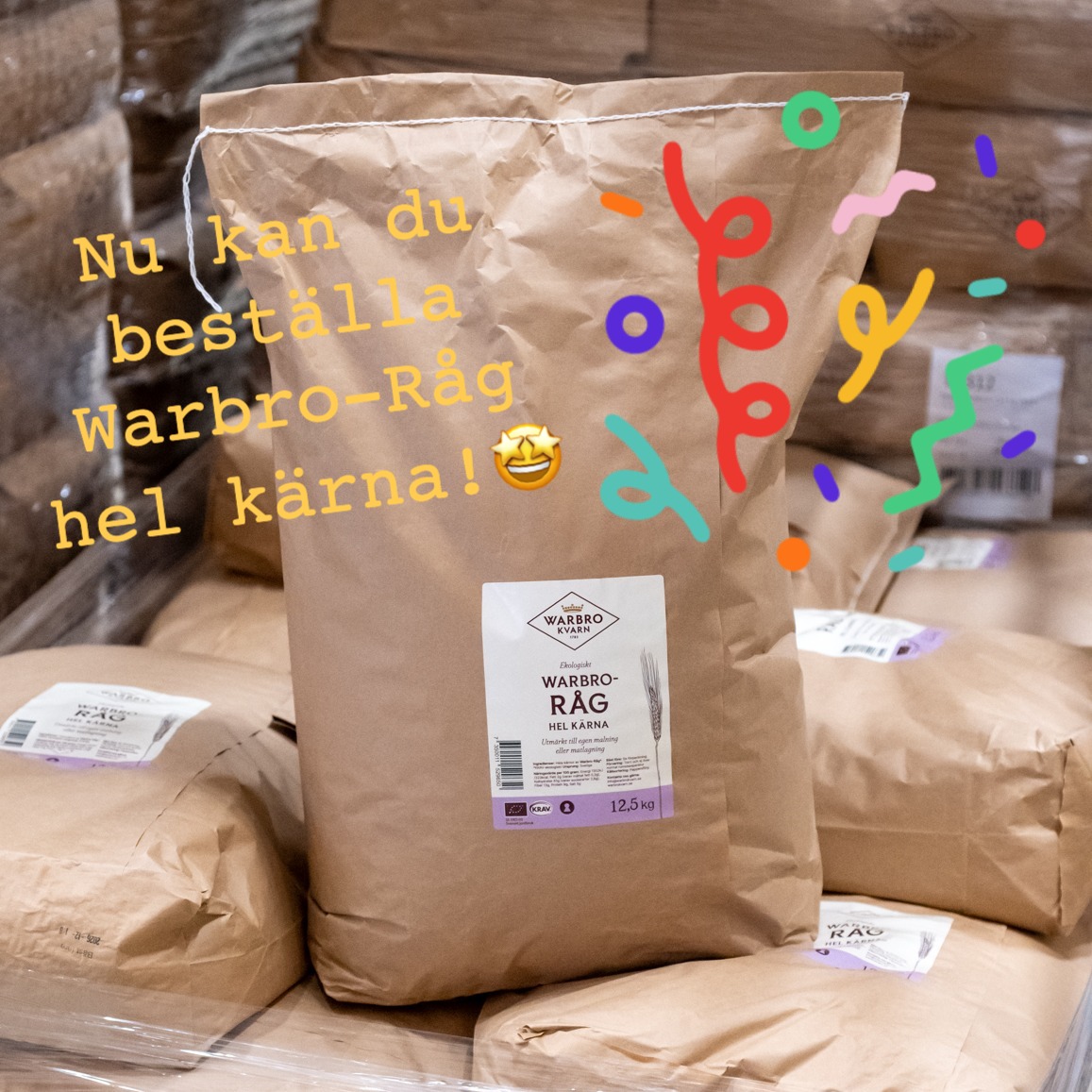 Warbro Kvarn - NY PRODUKT! Warbro-Råg hel kärna! 🌾 Nu kan... | Facebook