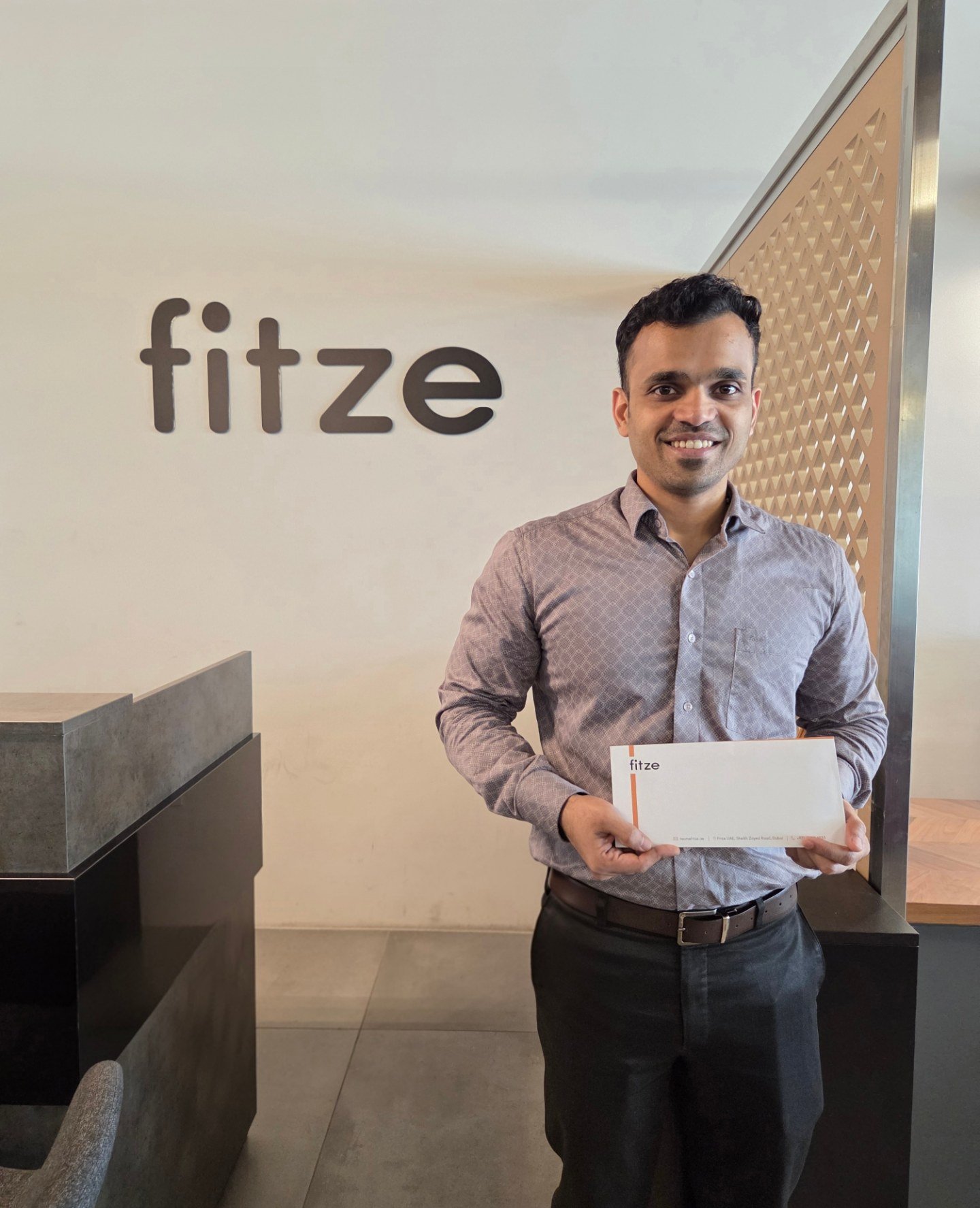 Fitze UAE - 🎉 Kiran Raj just walked his way to a shopping... | Facebook