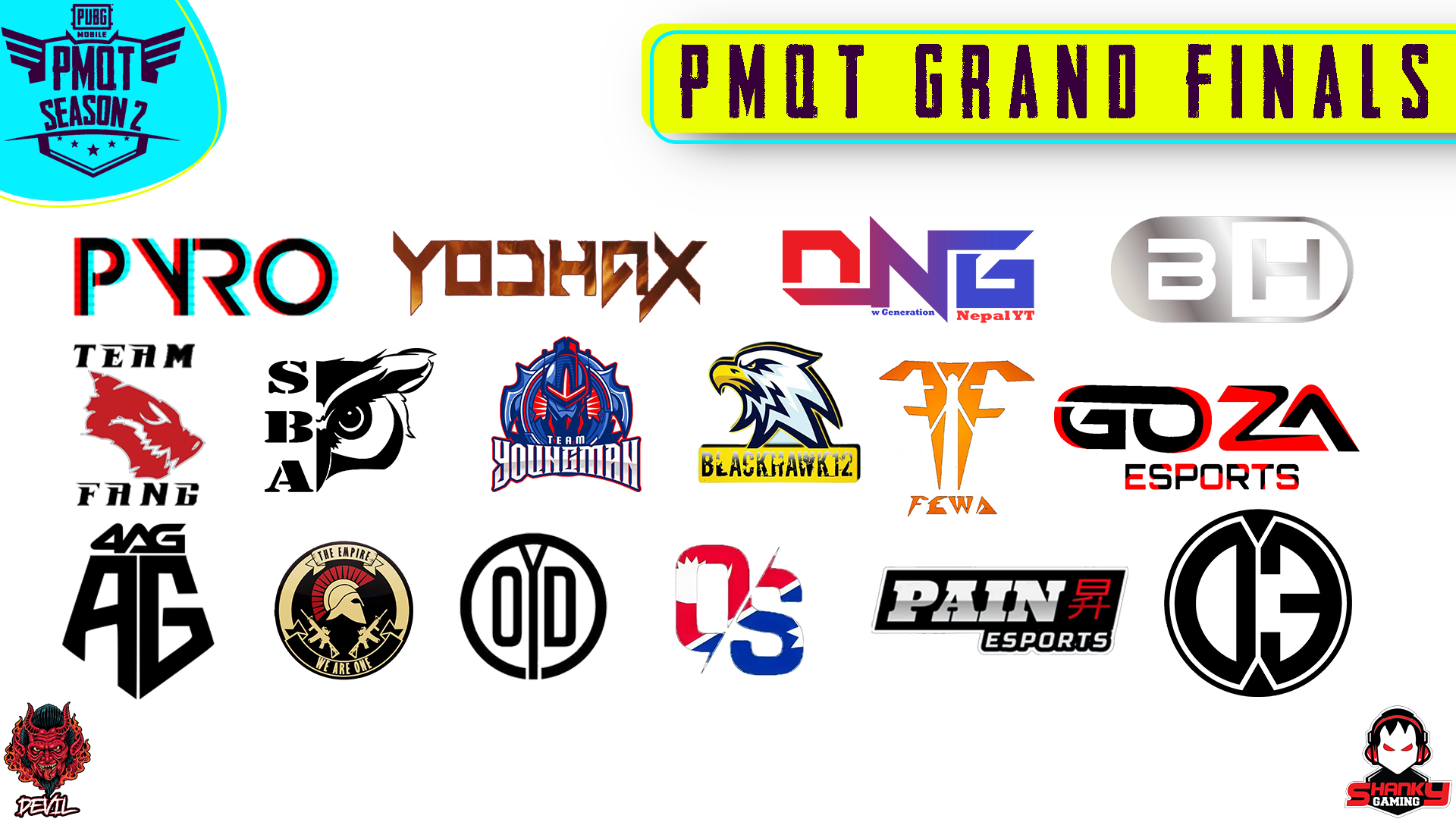 Devil Gamer - THE FINAL SHOWDOWN' HERE WE GO WITH TOP 16 TEAMS FOR THE ...