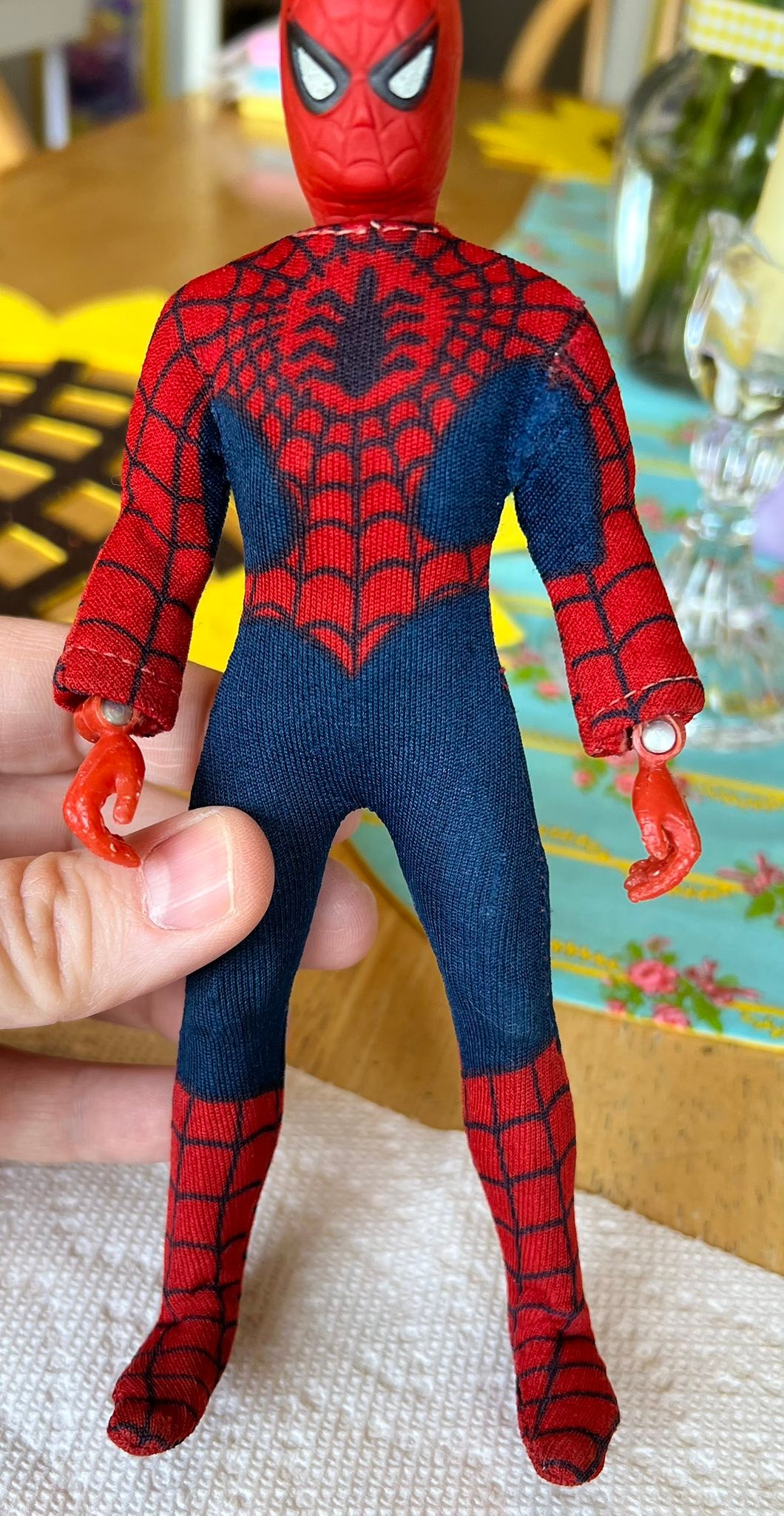 70s Spider-Man ヴィンテージソフビ フィギュア 1978 Japanese Spiderman figure from Megimeme