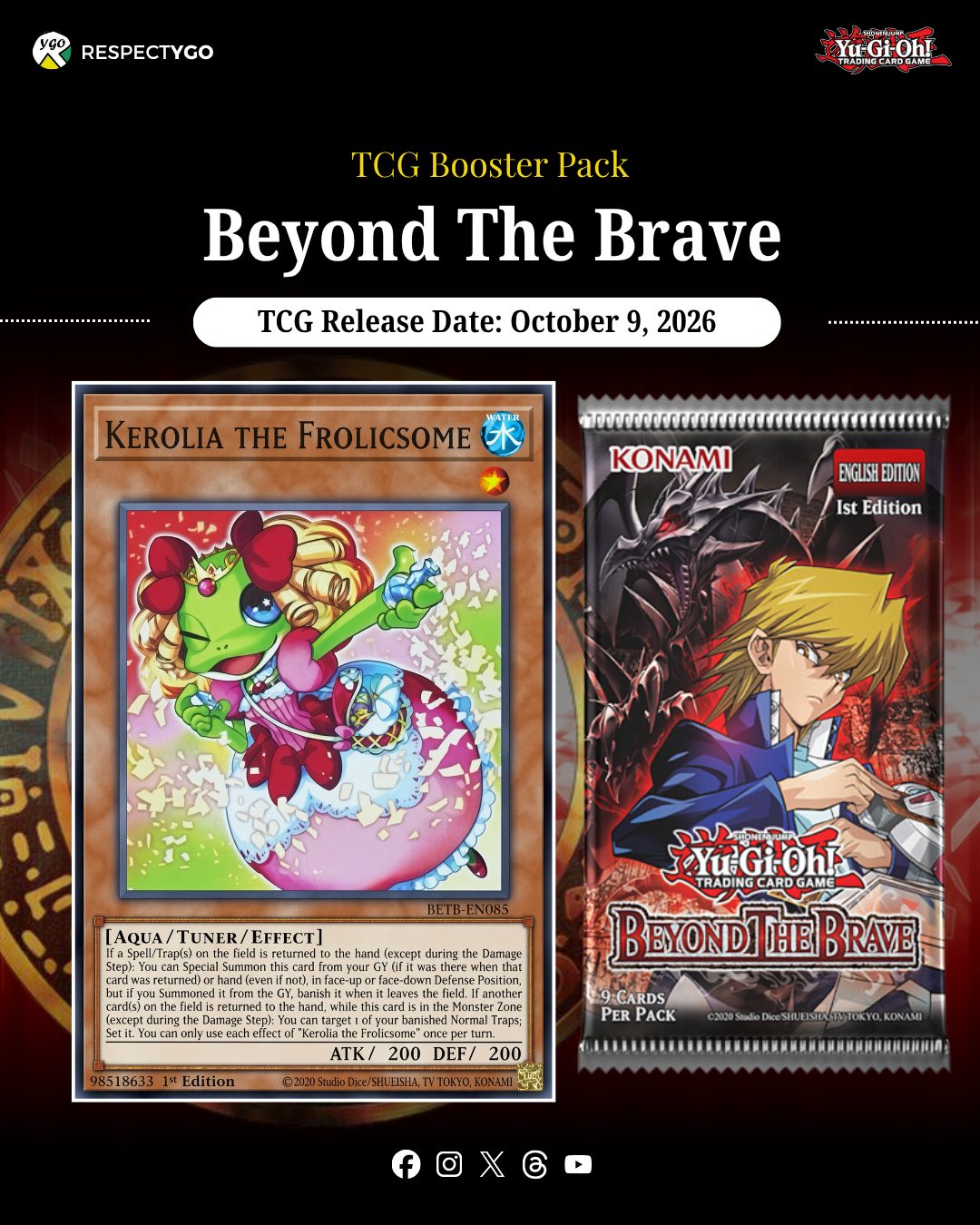 遊戯王OCG BEYOND THE BRAVE 70パックセット New Yu-Gi-Oh TCG card revealed in Beyond The Brave booster pack
