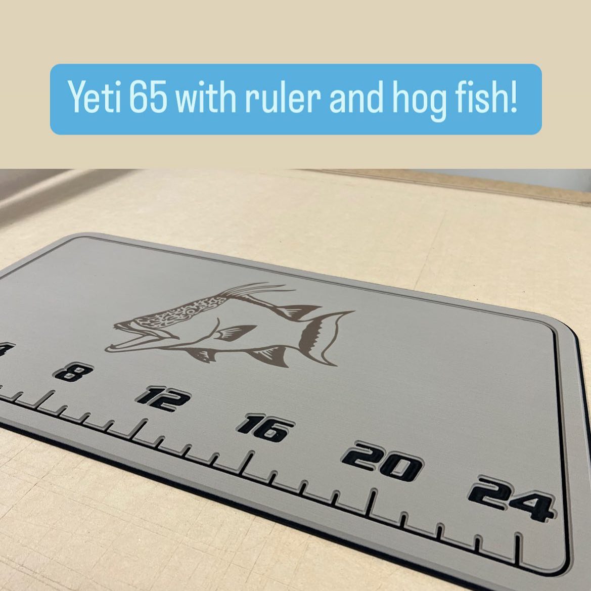 Aquagrip CT - Yeti 65 with ruler and hog fish going out.... | Facebook