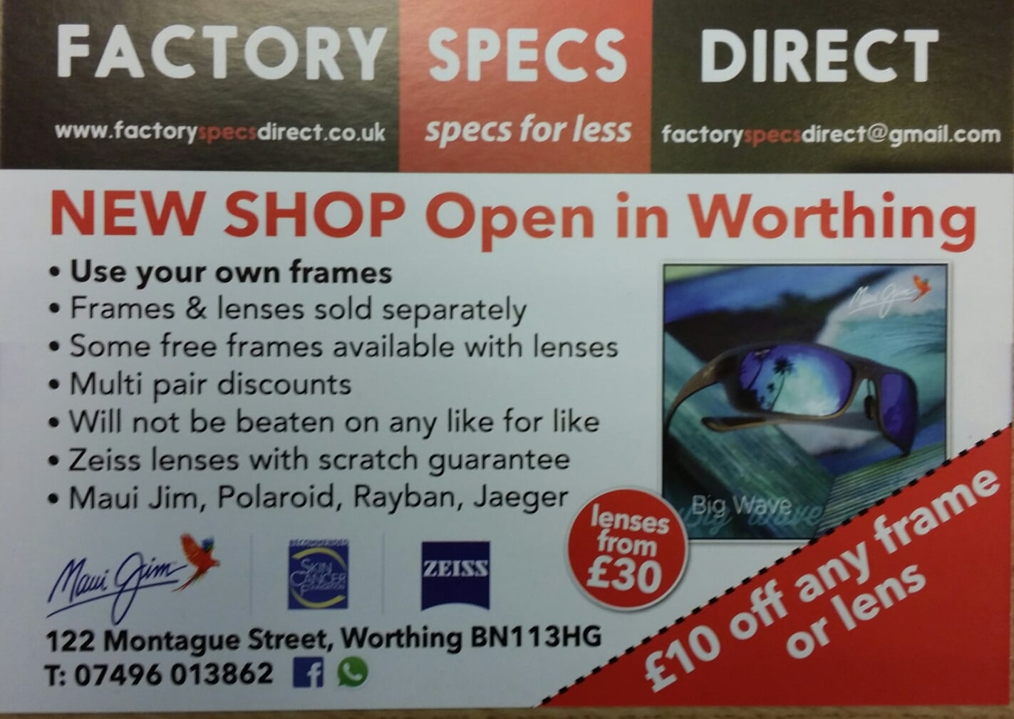 Factory Specs Direct | Worthing