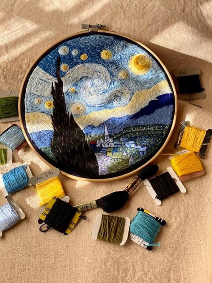 Home Arting - The Starry Night Collection! 💙💛🤍