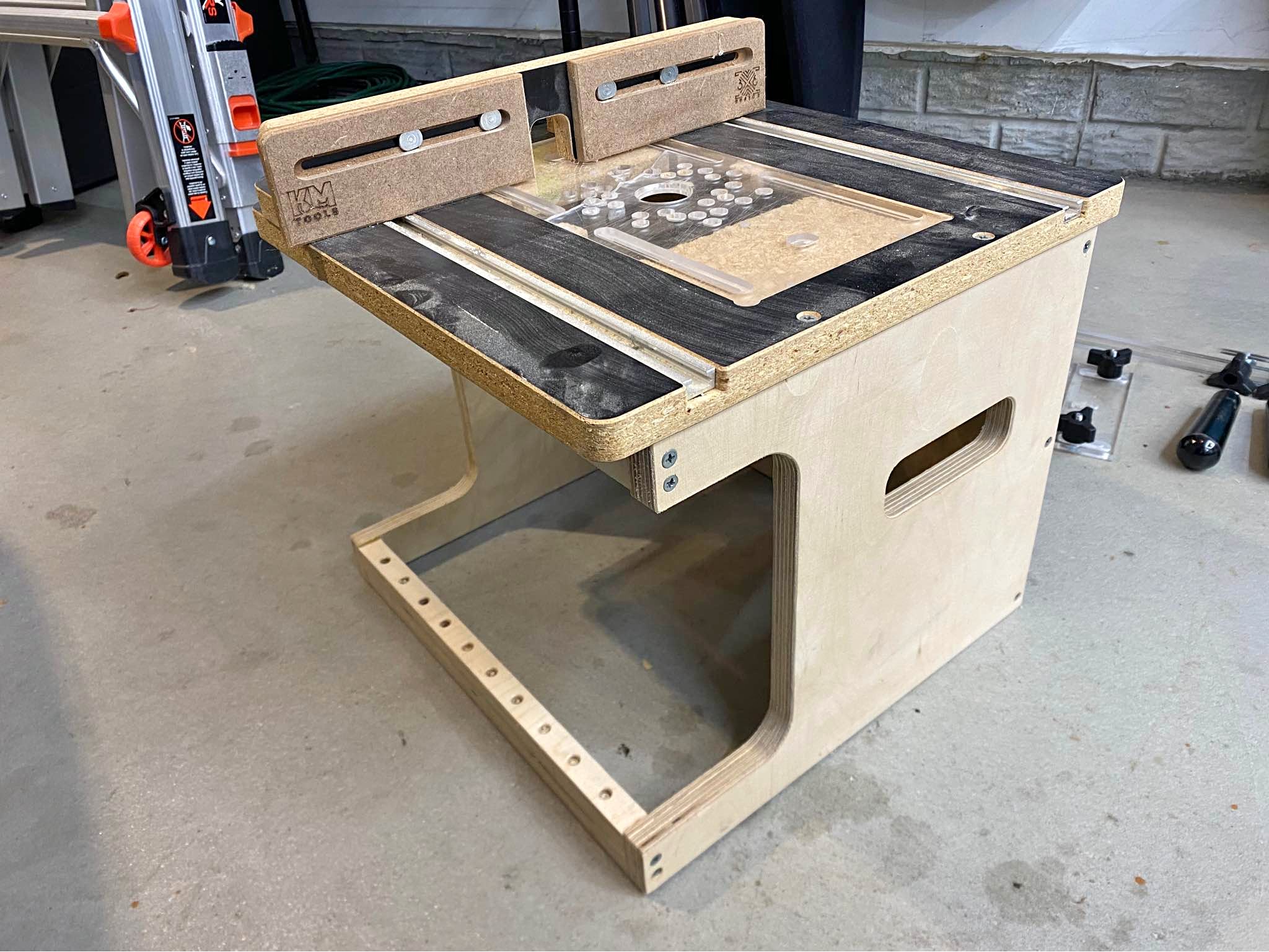 KM tool Benchtop Router Table for Trim Router - Router Tables - Omaha ...