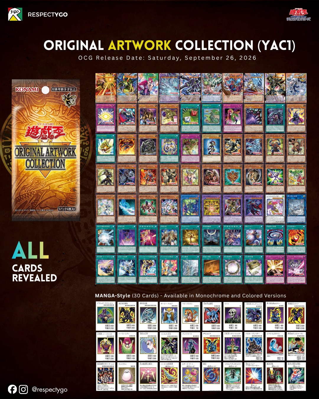 Yu-Gi-Oh! Original Artwork Collection set list revealed for 30th