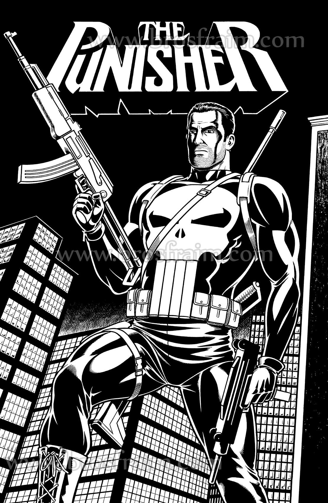 Here's a new 11x17 THE PUNISHER with hand drawn logo that is