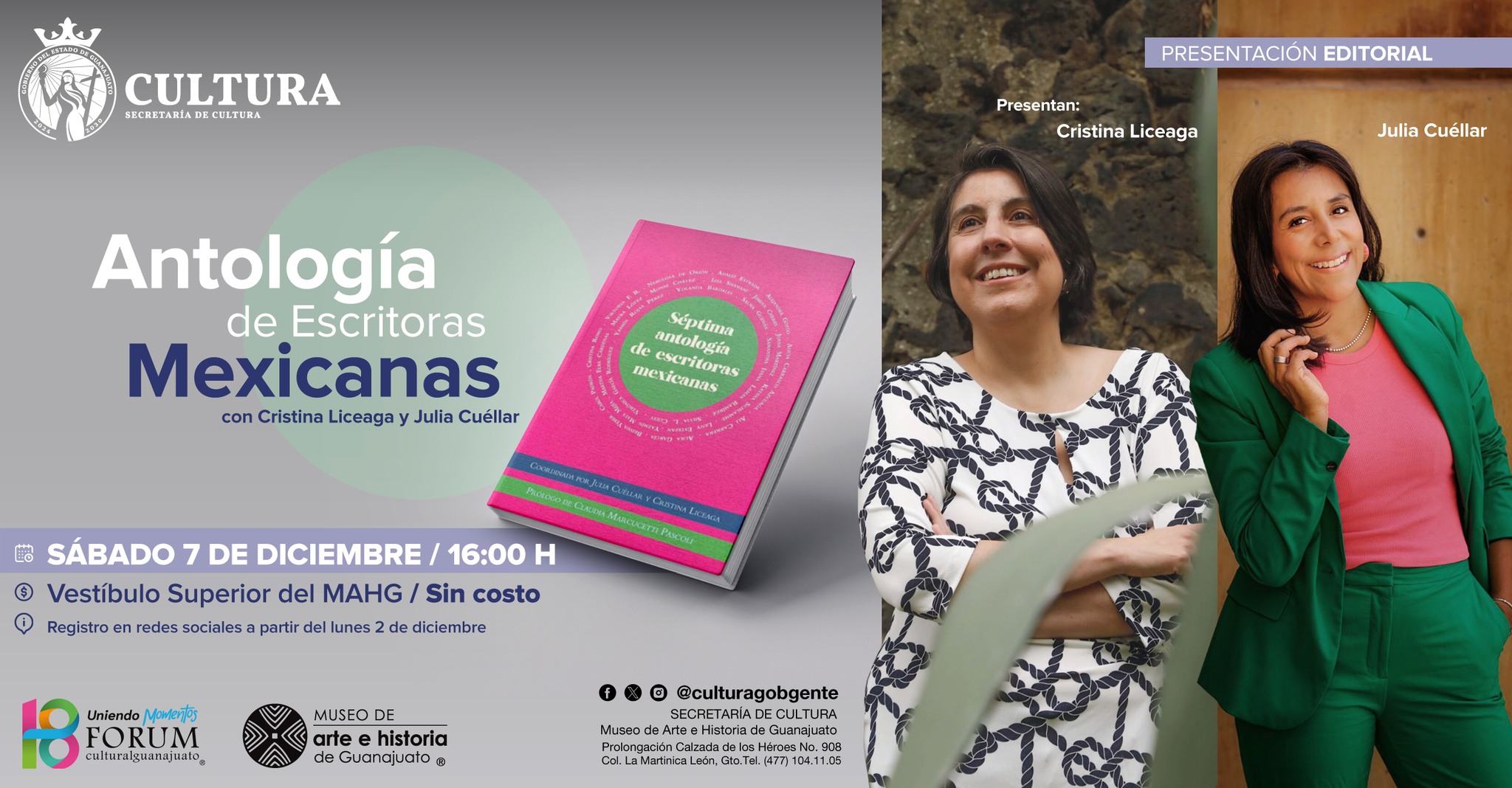 Presentación editorial: Antología de Escritoras Mexicanas con Cristina ...
