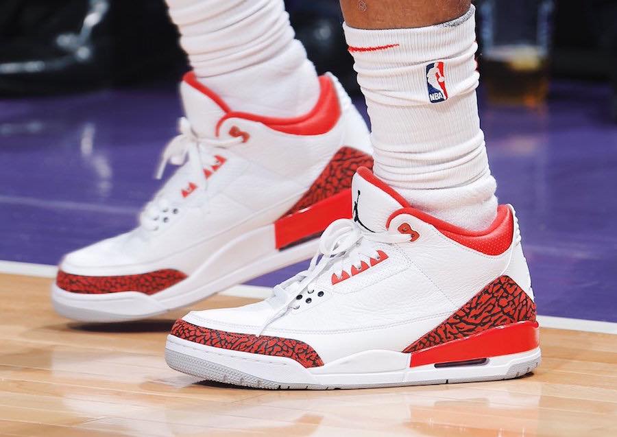 Official look at the Air Jordan 3 “Red Cement” Full look and