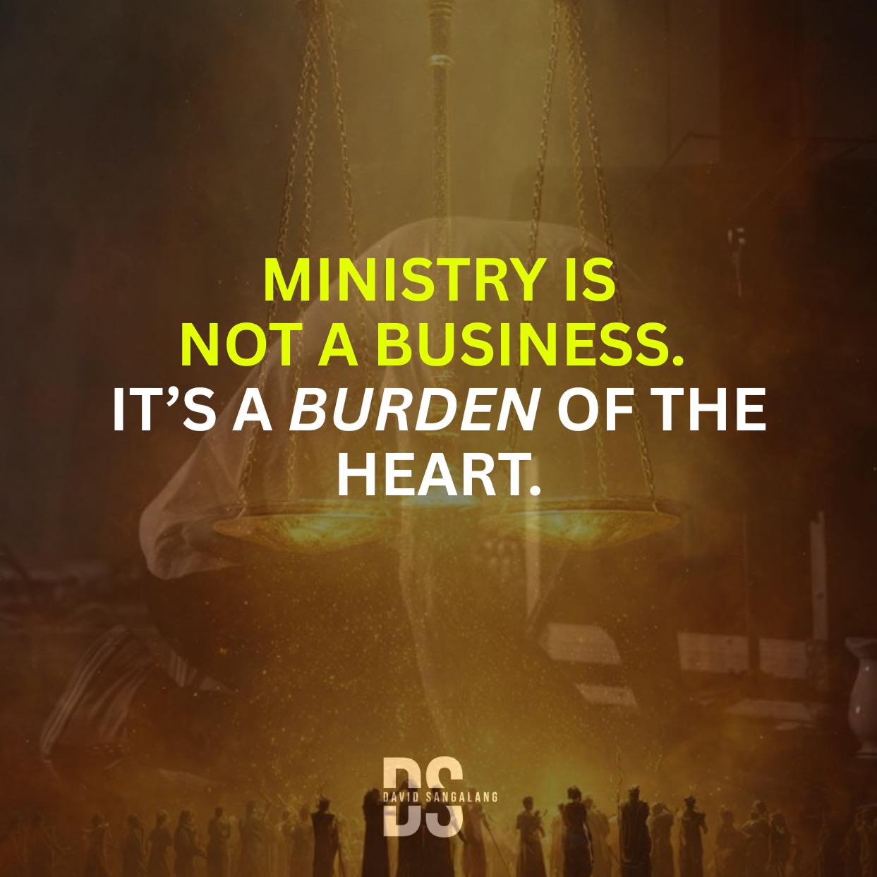 David Sangalang - A pure heart in the ministry is not... | Facebook
