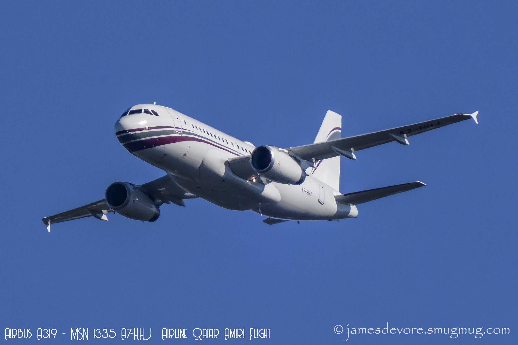 Qatar Amiri Flight Airbus A319 spotted at TPA