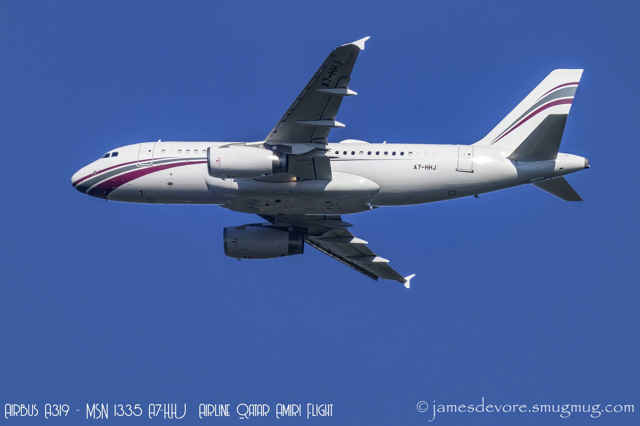 Qatar Amiri Flight Airbus A319 spotted at TPA