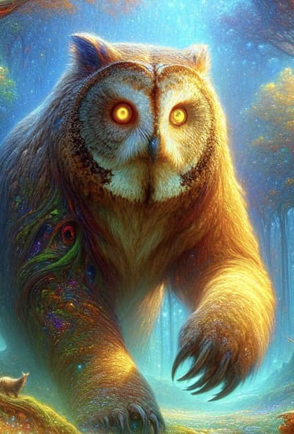 Owlbear: a feared magical wilderness predator