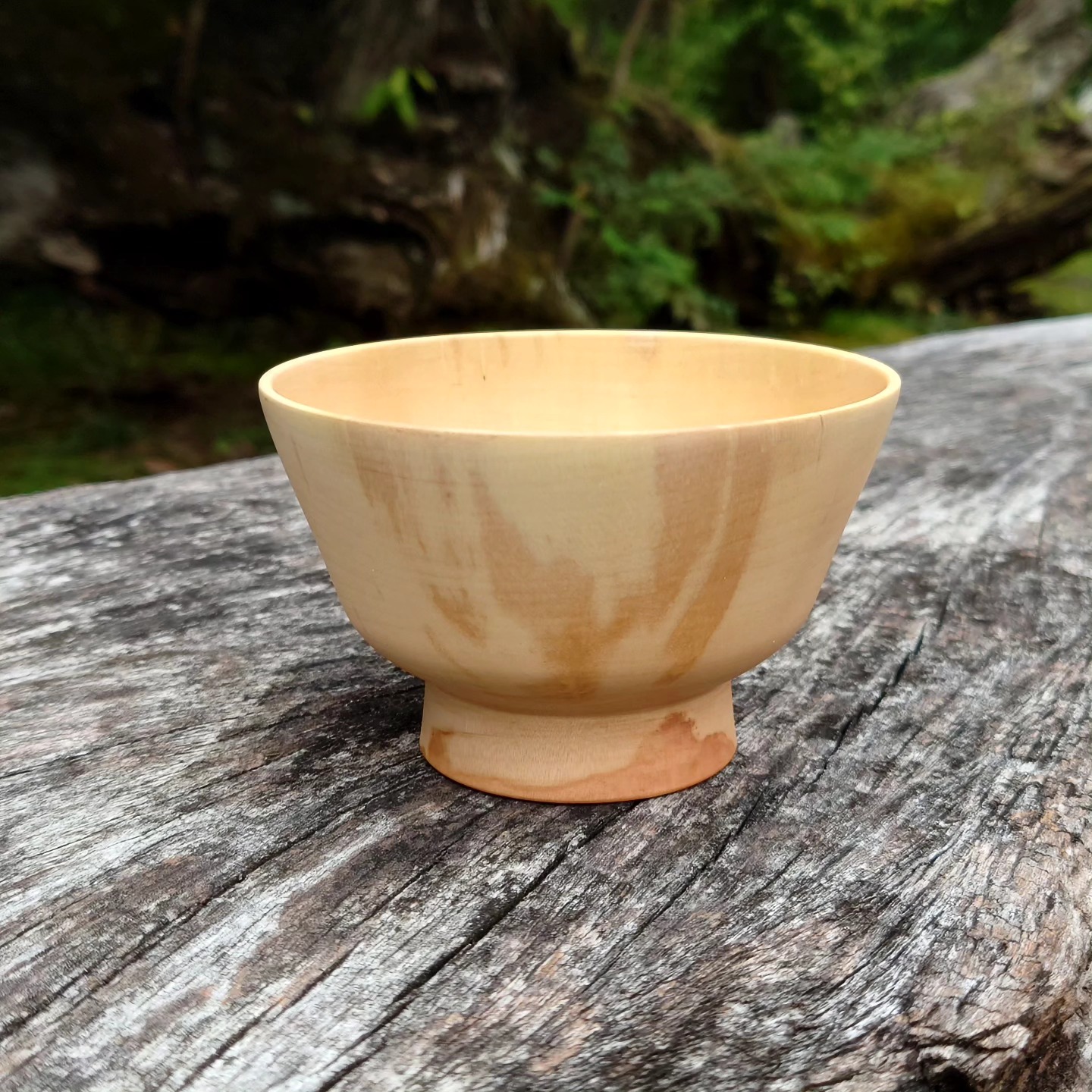 栃の木のぽってり皿と すずかけの木皿 スポルテッド杢を気に入って頂き