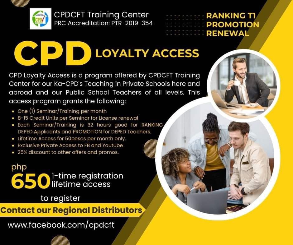 DepEd Ranking, Promotion and License Renewal Training for Teachers ...