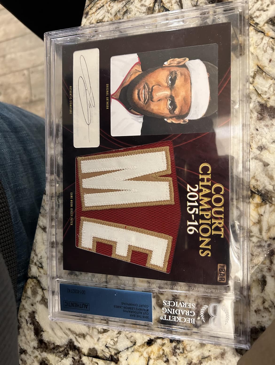 Lifelong LeBron fan wins rare 1-of-1 autograph card