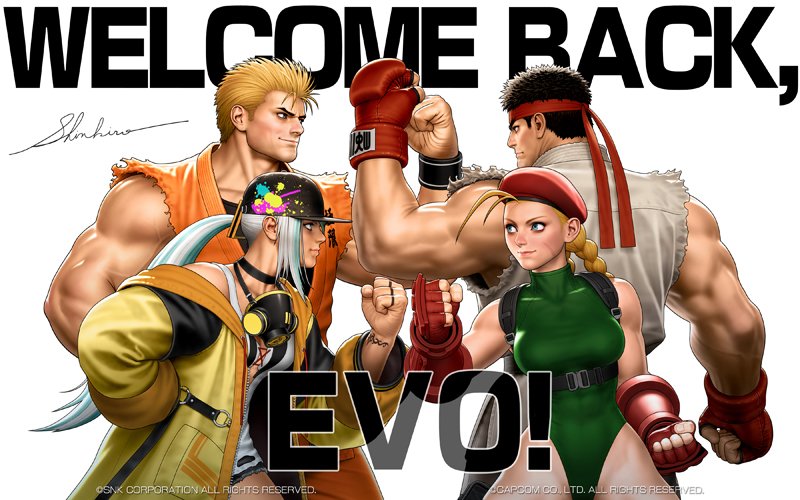 🔥SNK X CAPCOM - Official EVO Poster by Shinkiro and Eisuke Ogura