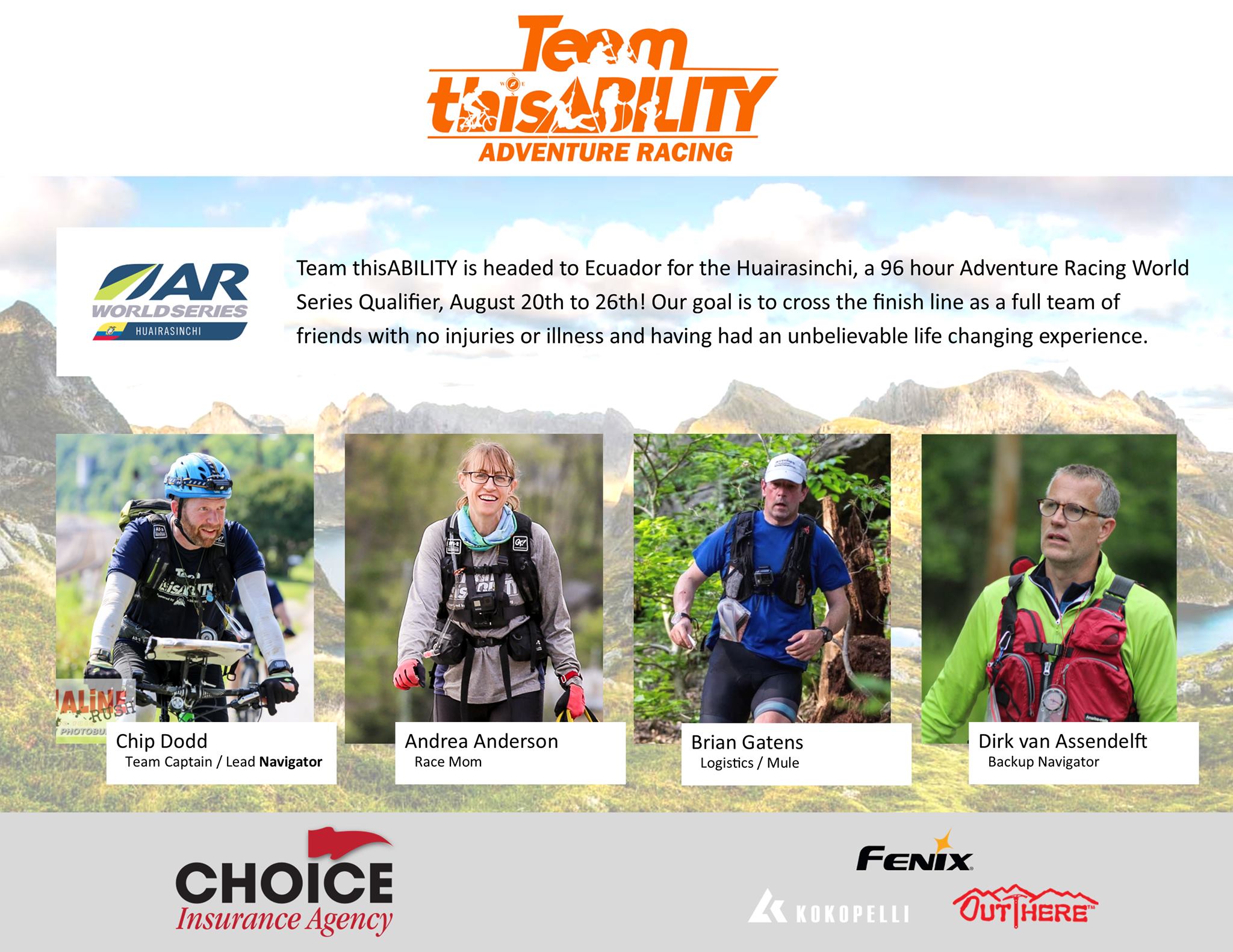 We’re headed to... - Team Thisability Adventure Racing