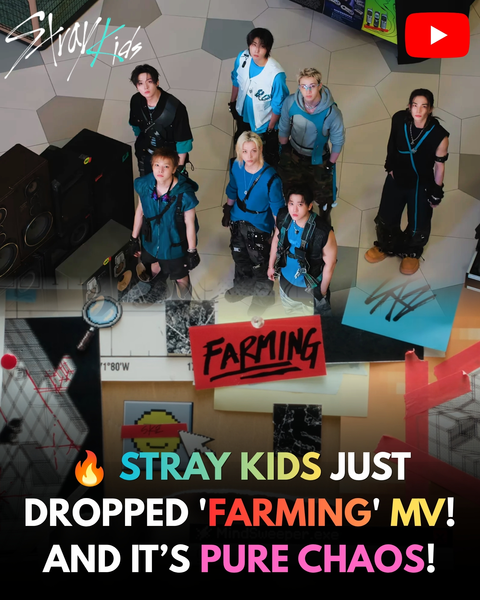 の〜の♡ 🔥 STRAY KIDS JUST DROPPED THE 'FARMING' MV! 🎮🌾 The wait is