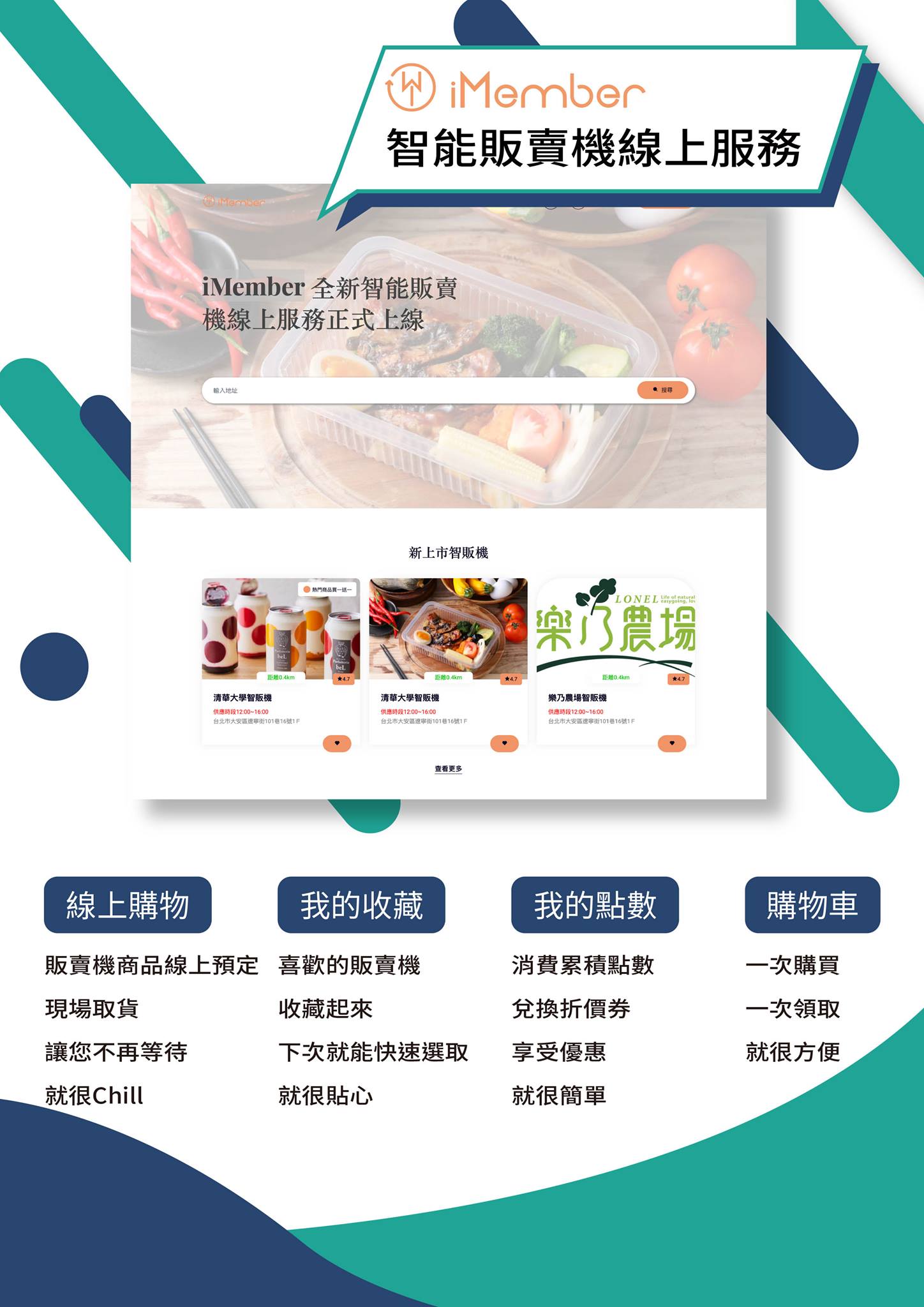 iMvending - 🔥功能介紹二部曲🔥 【iMember】 👉線上智販機購物平台 👉購物車 👉收藏功能... | Facebook