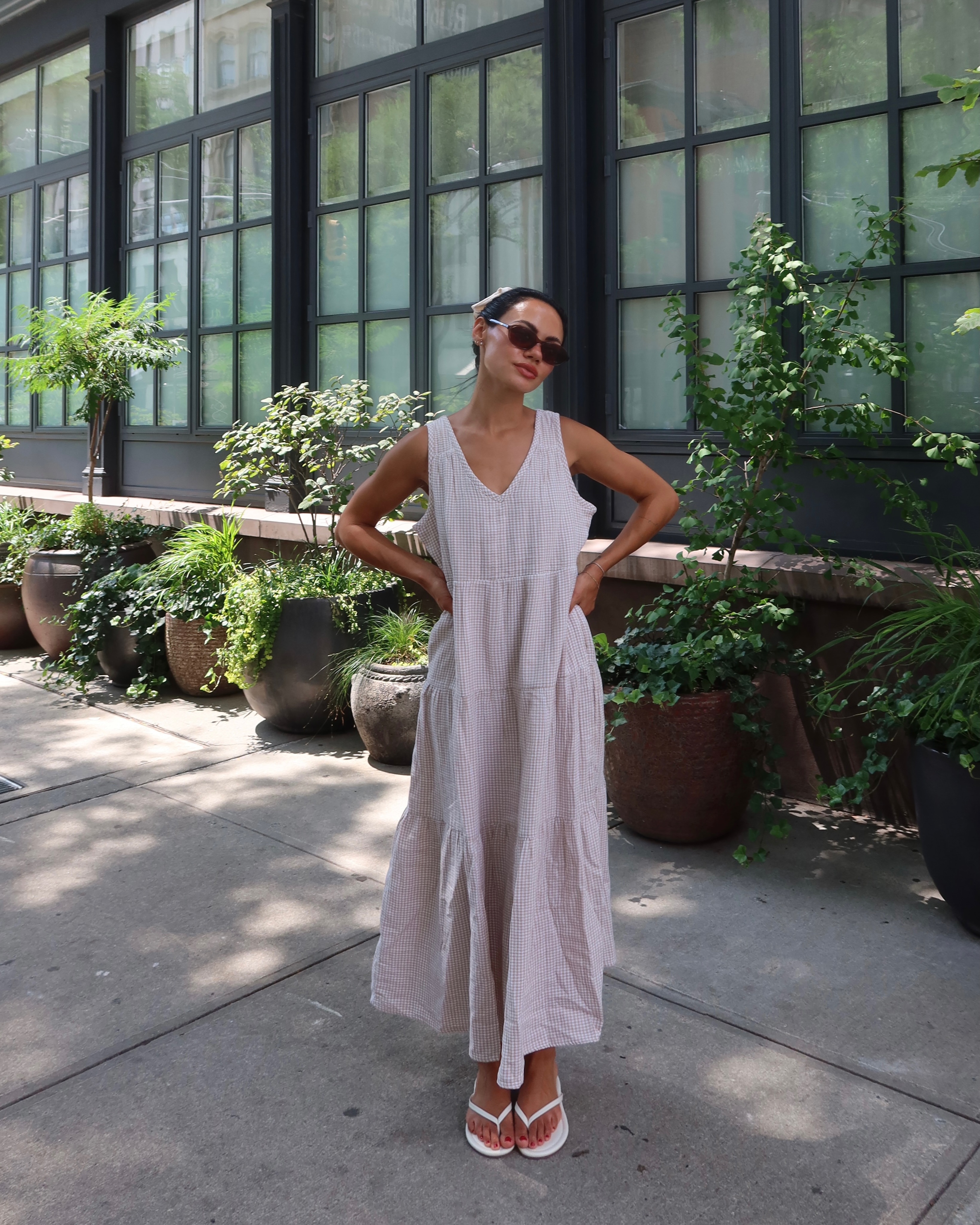 cream peplum dress Linen Blend Maxi – self-portrait Scoop neckline Farm Skater Dress 2X Overcoat Chest Size in Inches::54 category_back-in-stock