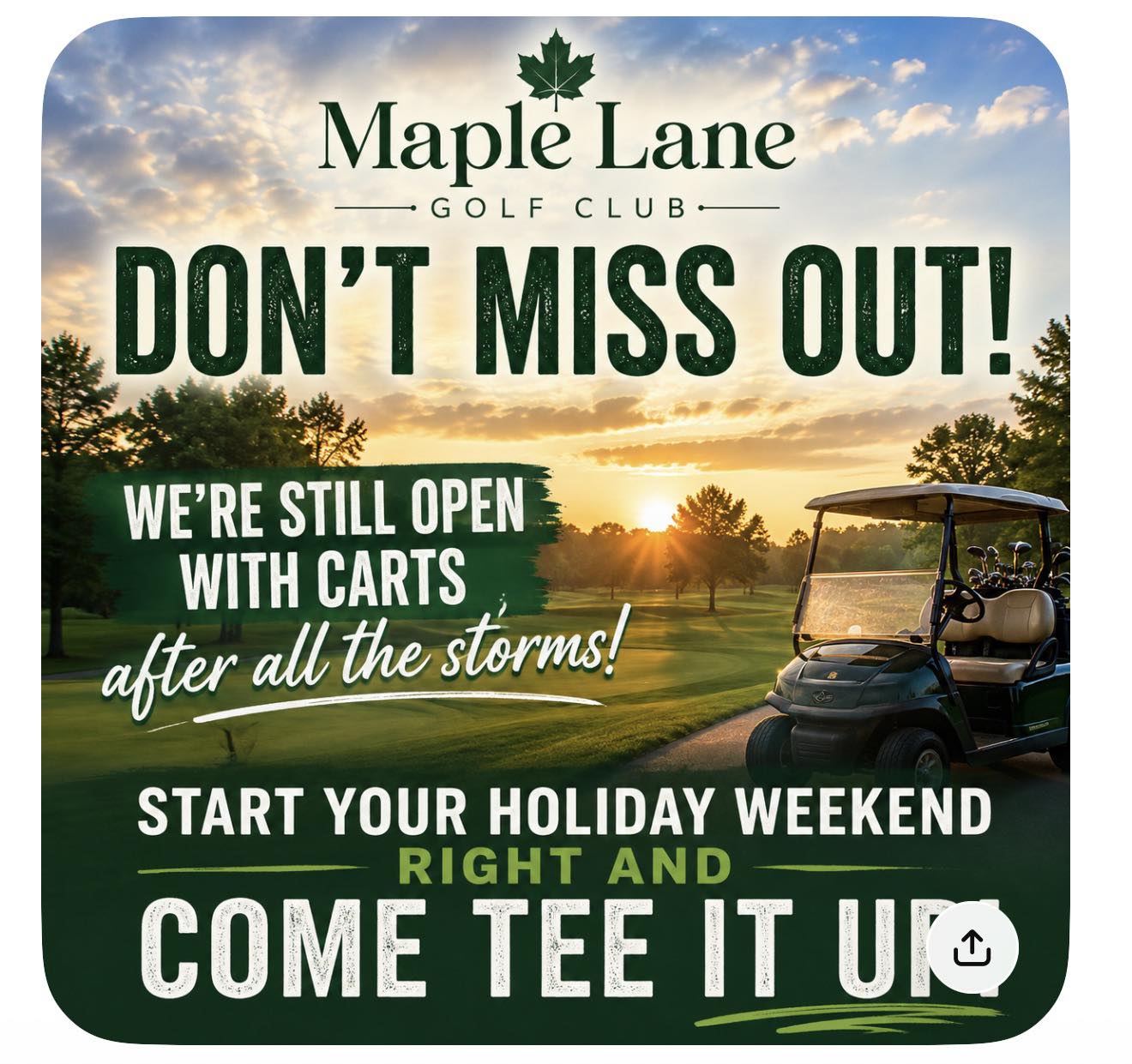 Maple Lane Golf Club (@MapleLaneGolfClub) • Facebook
