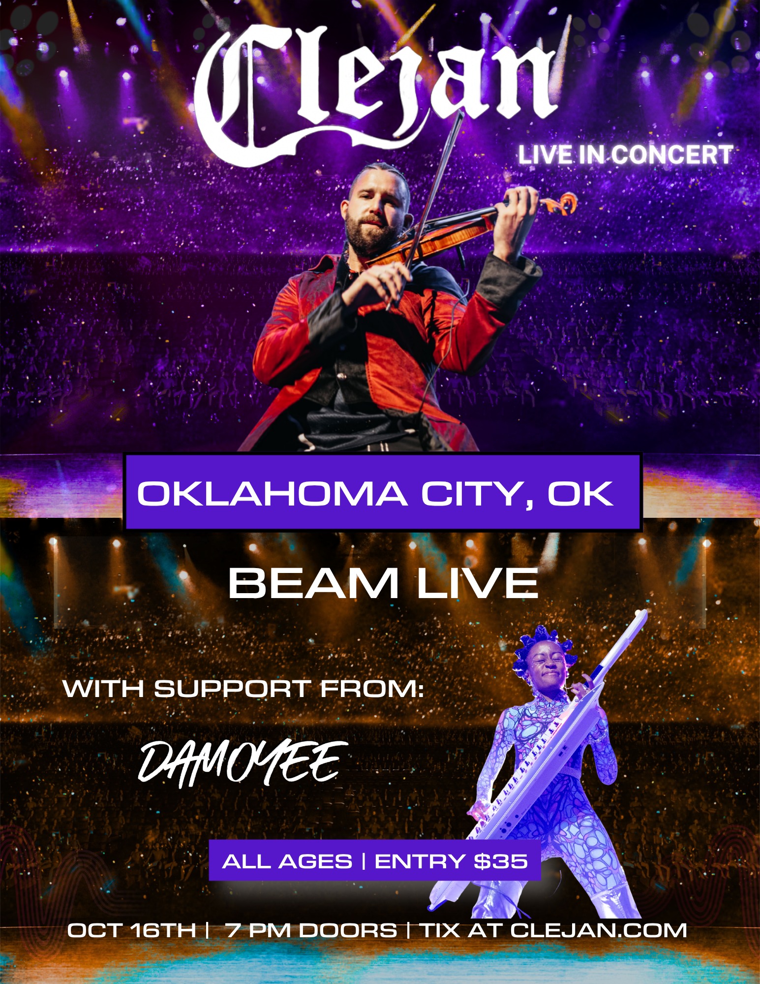 Beam Live with Clejan in Edmond on October 16 | Oklahoma City, OK
