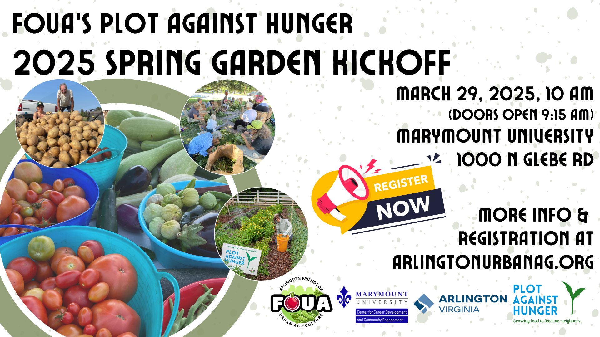FOUA's Plot Against Hunger 2025 Spring Garden Kickoff
