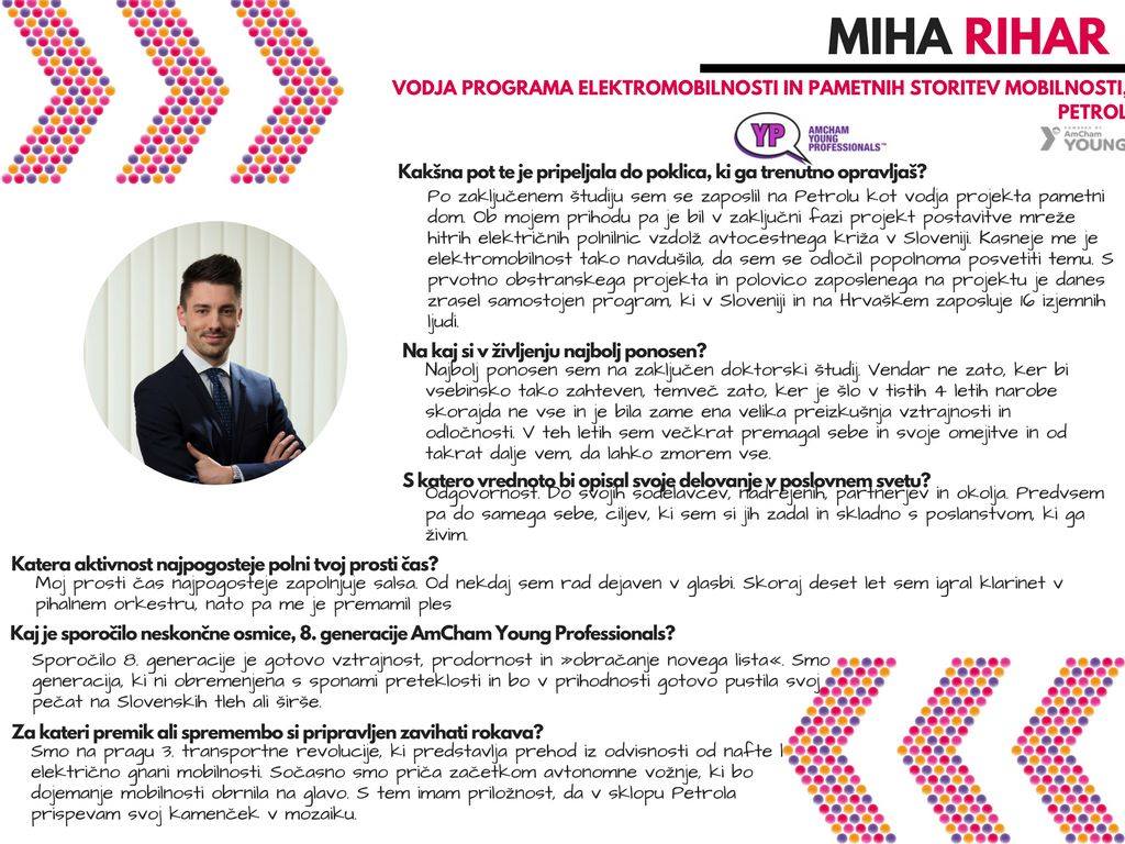 AmCham Slovenia - Miha Rihar, Petrol Slovenija, zadnji... | Facebook