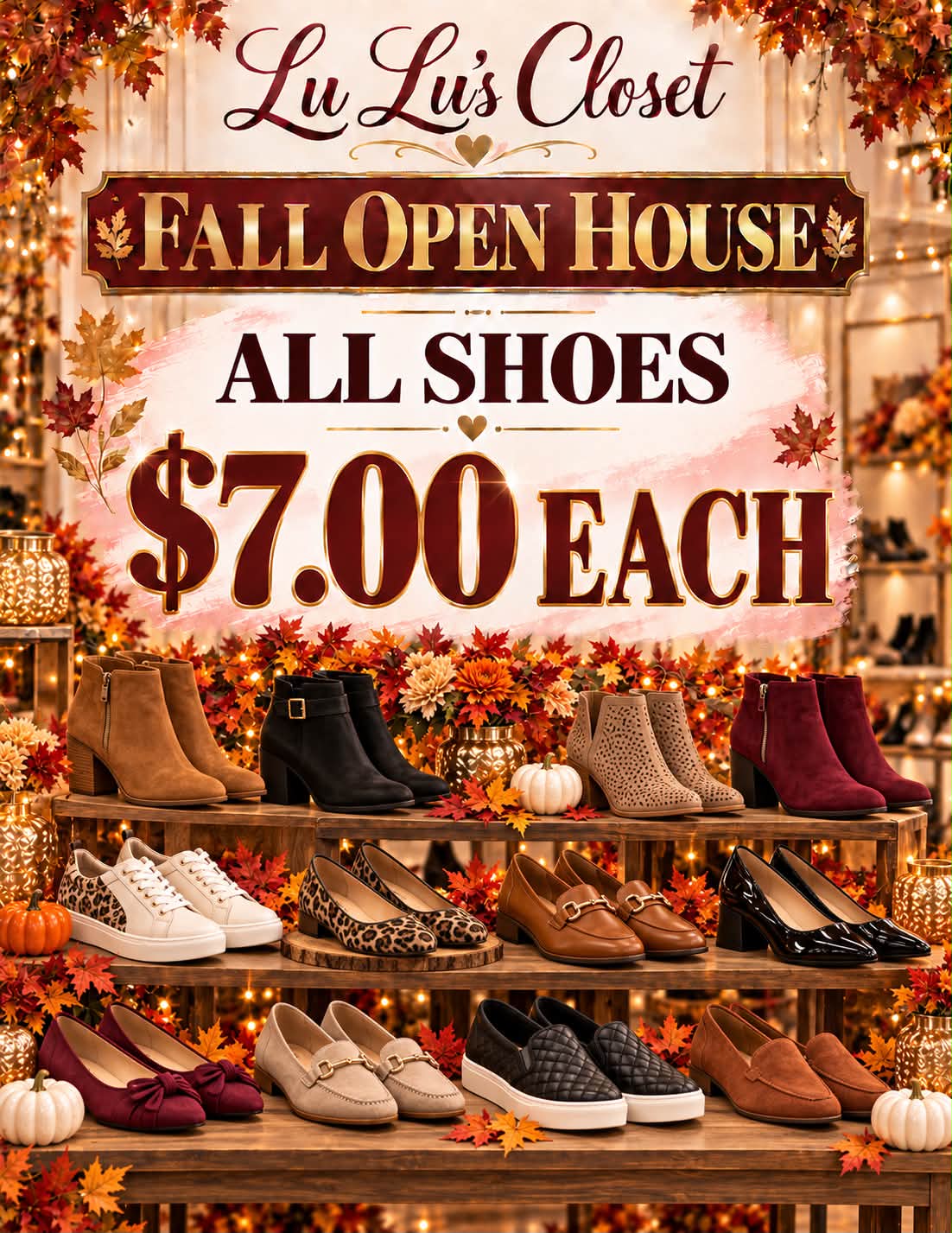 Saturday is Lu Lu's Closet Fall Open House!! We'll have amazing