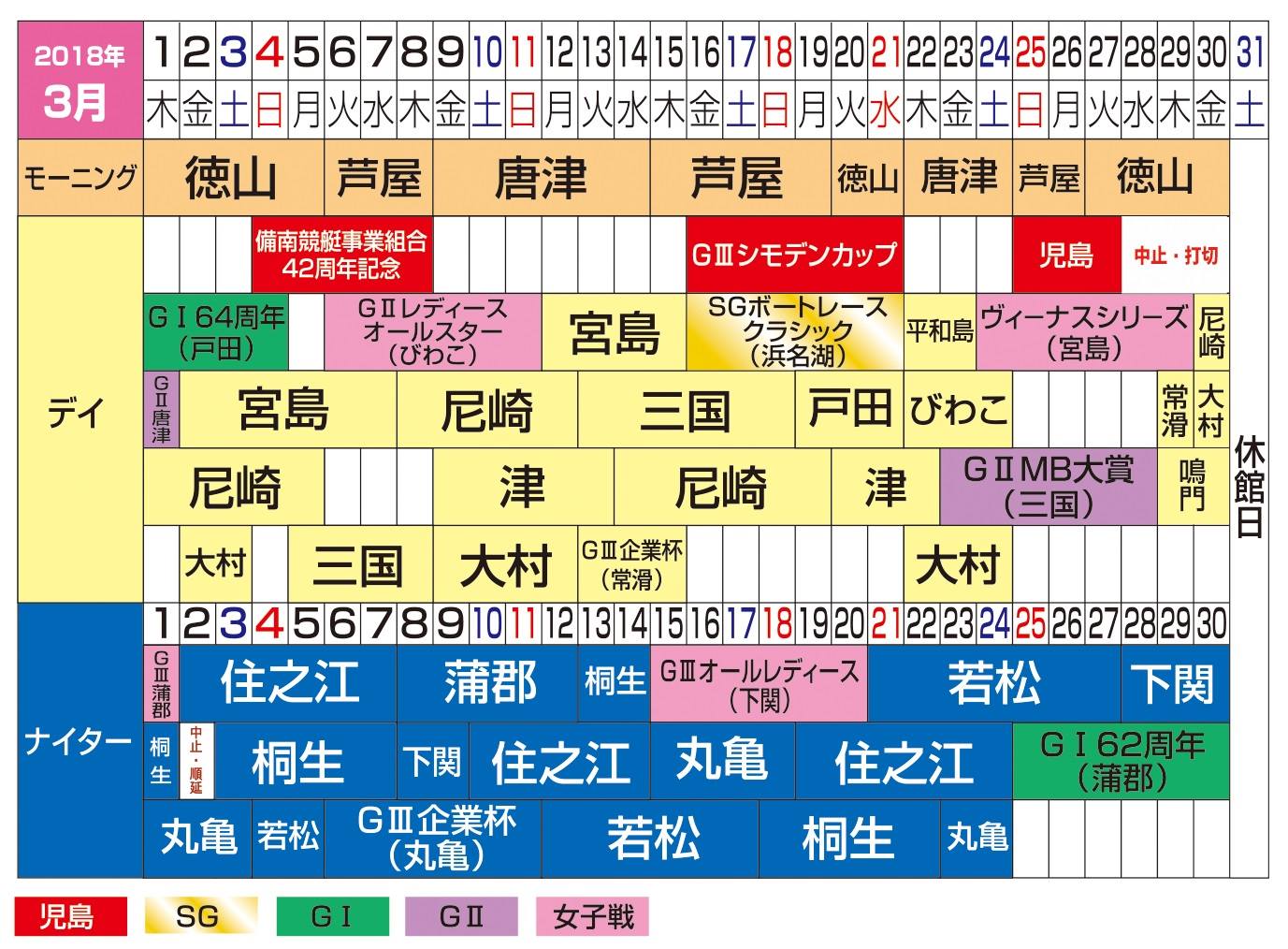 ボートレースチケットショップ松江 ボートレース児島中止 打切に伴う Bts松江開催日程変更のお知らせ 添付画像にてご確認下さい Facebook
