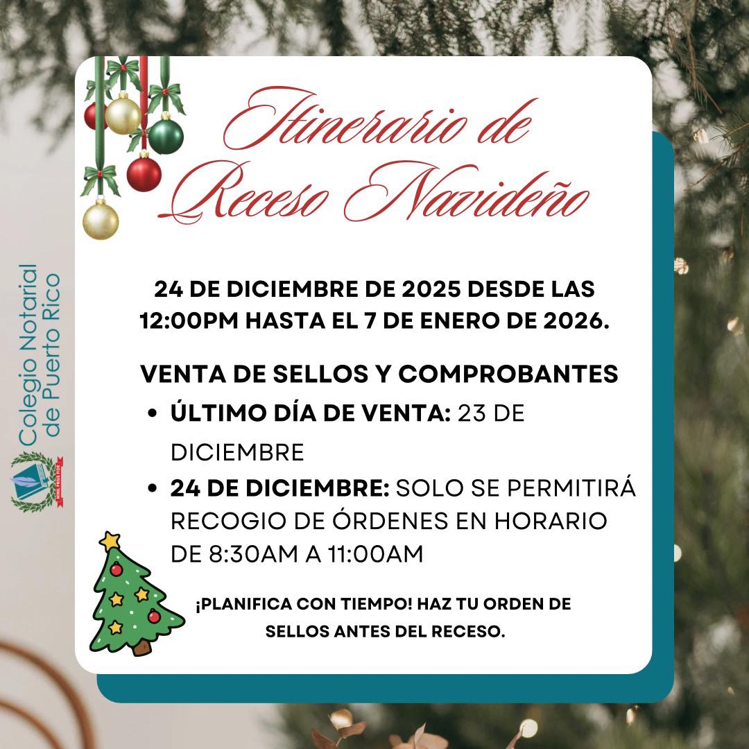 Colegio - 🎄 Aviso Importante – Receso Navideño del CNPR El Colegio ...