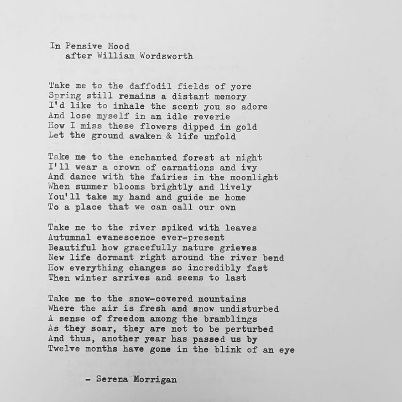A lovely poem by... - First Line Poets Project | Facebook
