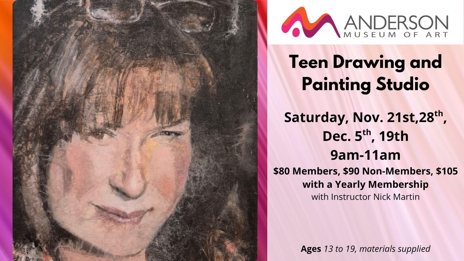 Teen Drawing and Painting Studio (Session 2)