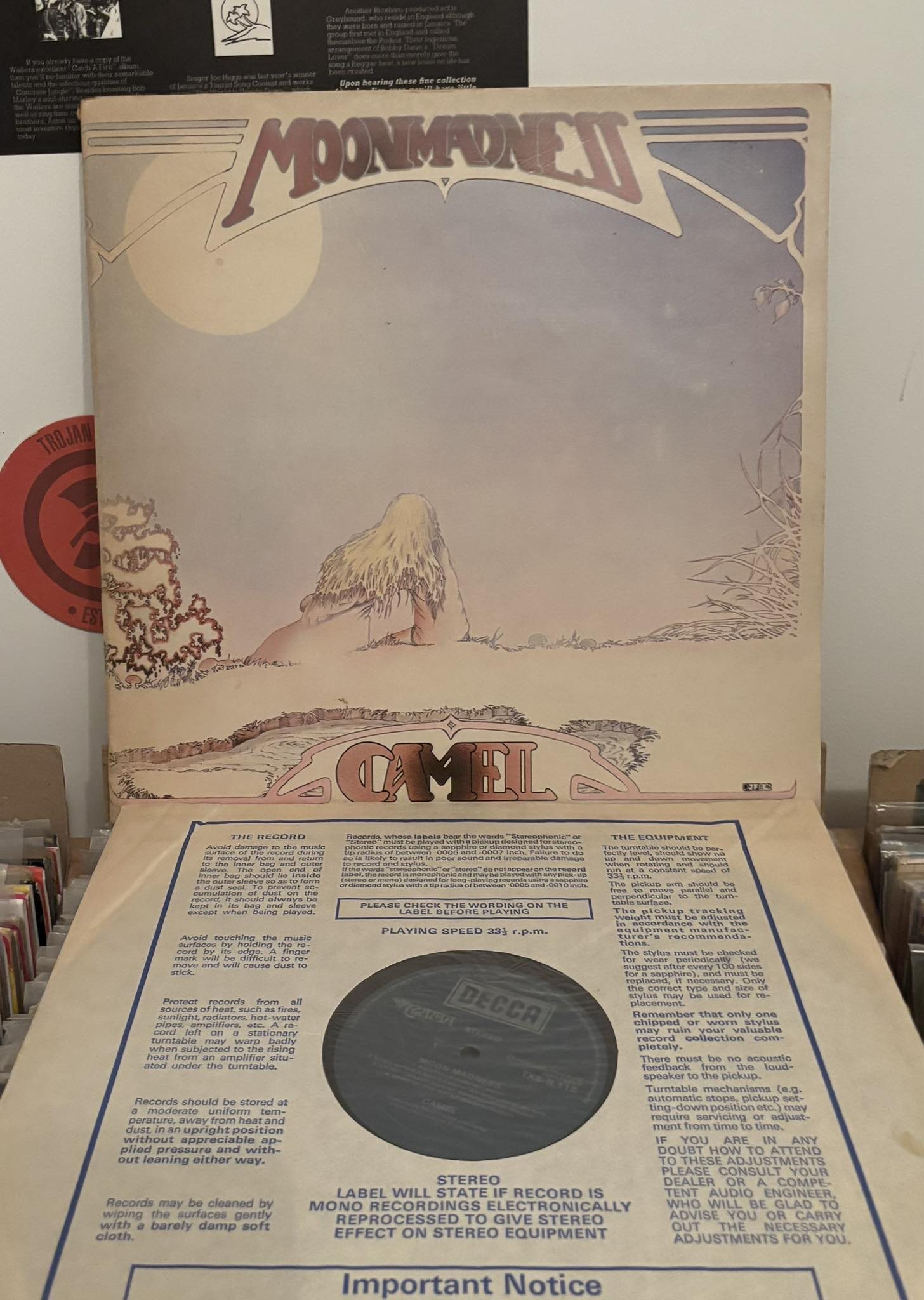 Camel's Moonmadness 1976 US vinyl release