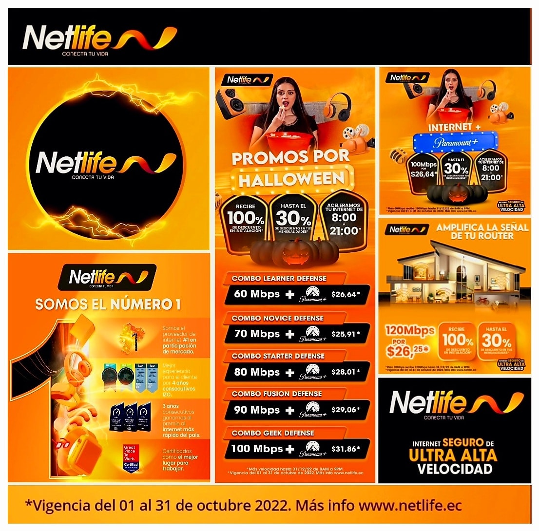 Netlife Plus Ultra Alta Velocidad Distribuidor Autorizado - Contrata ...