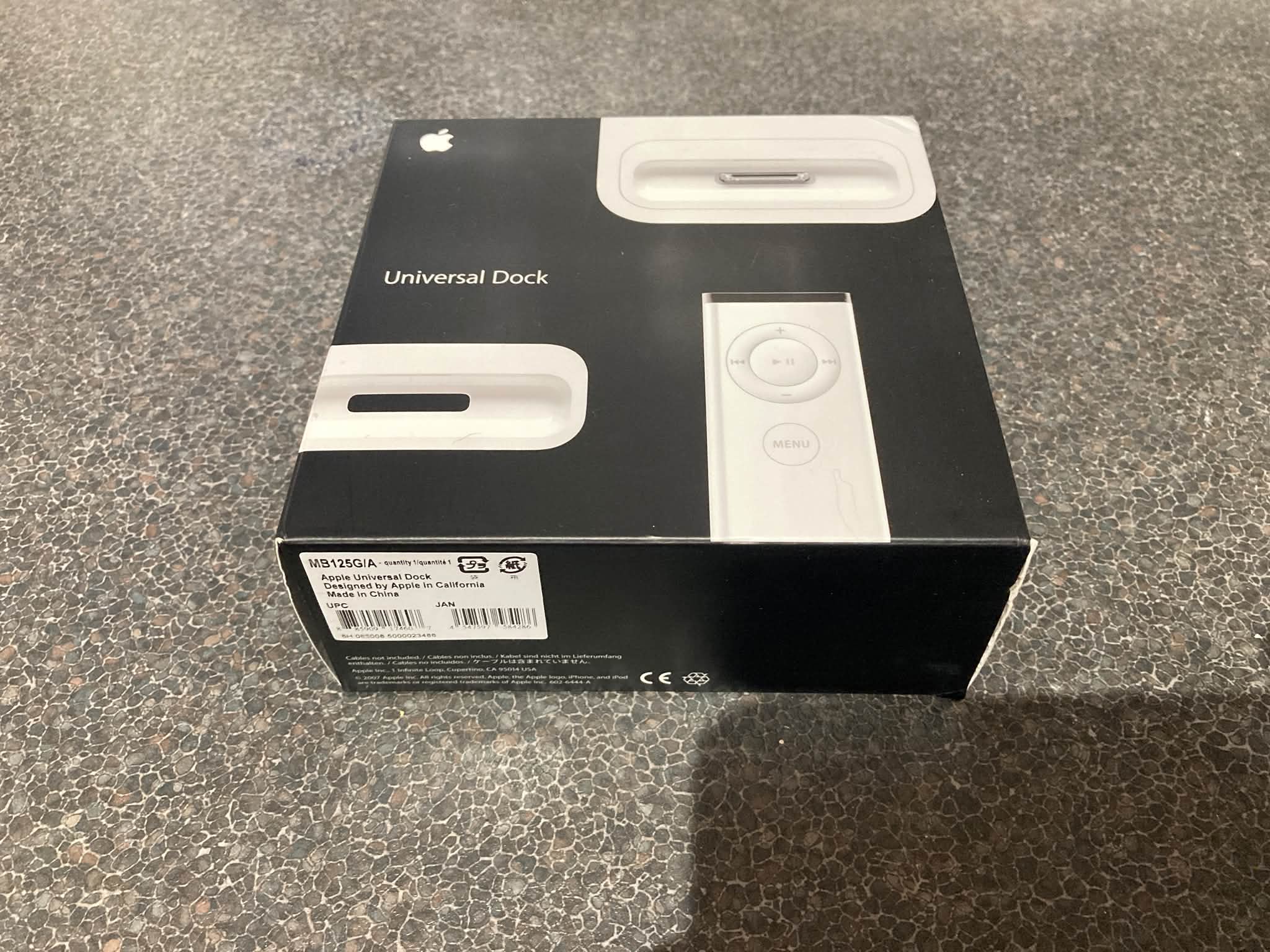 Which Apple Universal Dock item is missing?