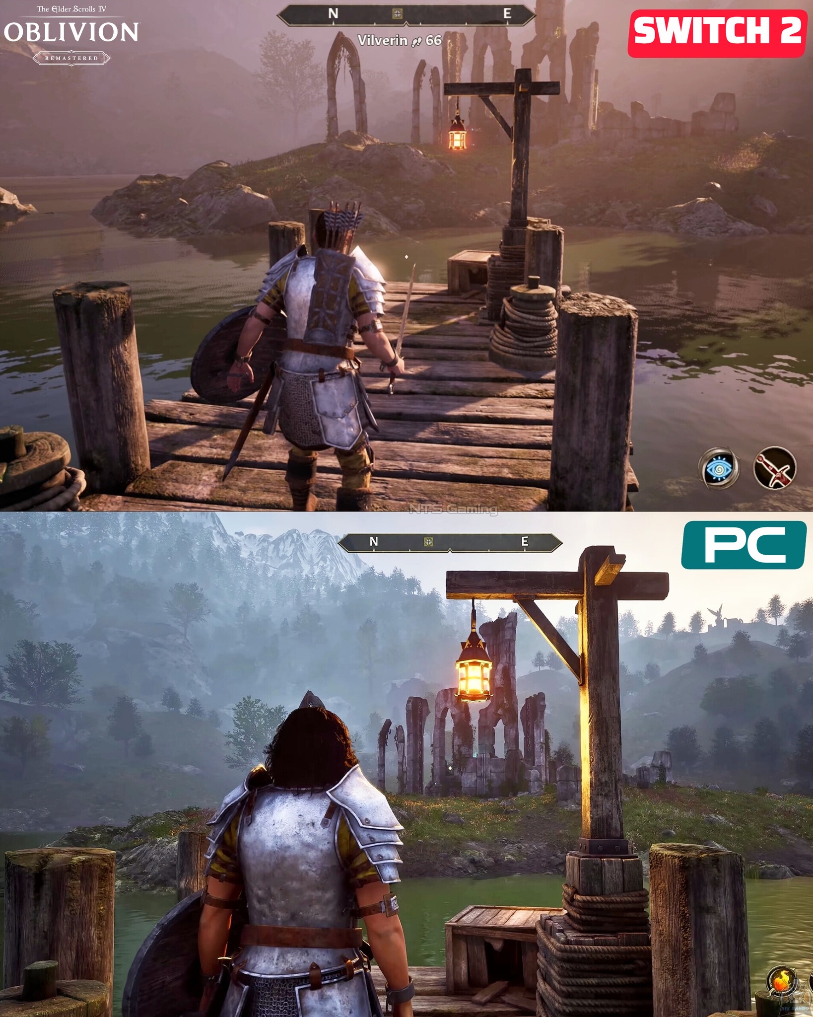 Nintendo Switch vs PS3 Skyrim Graphics Comparison