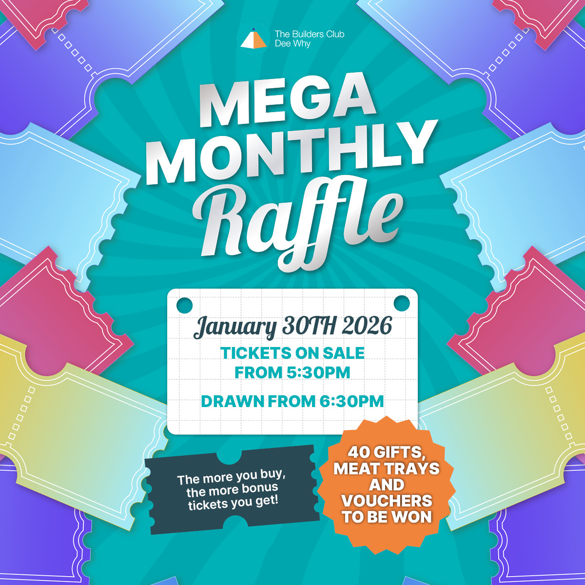 The Builders - 🎉 Get Ready for the First Monthly MEGA RAFFLE of 2026 at ...