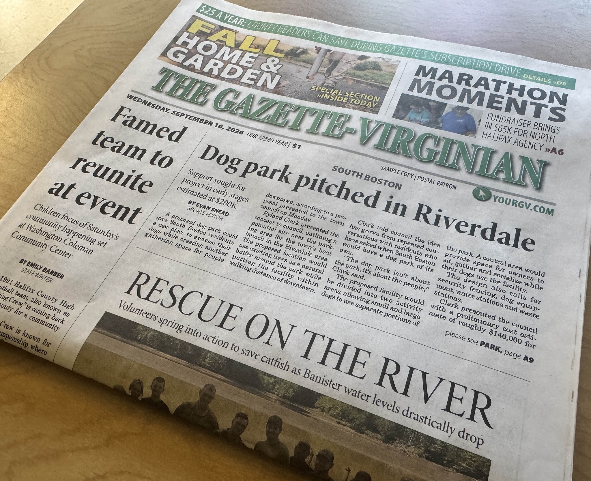 Get a year of the gazette for $25 in halifax county