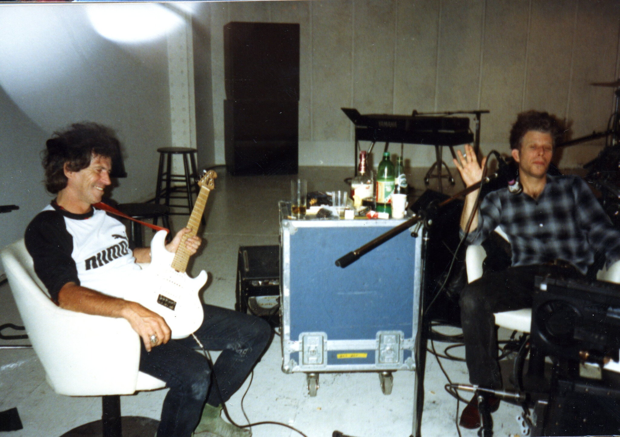Keith Richards hangs out at a Tribeca dive bar back in 1988, right