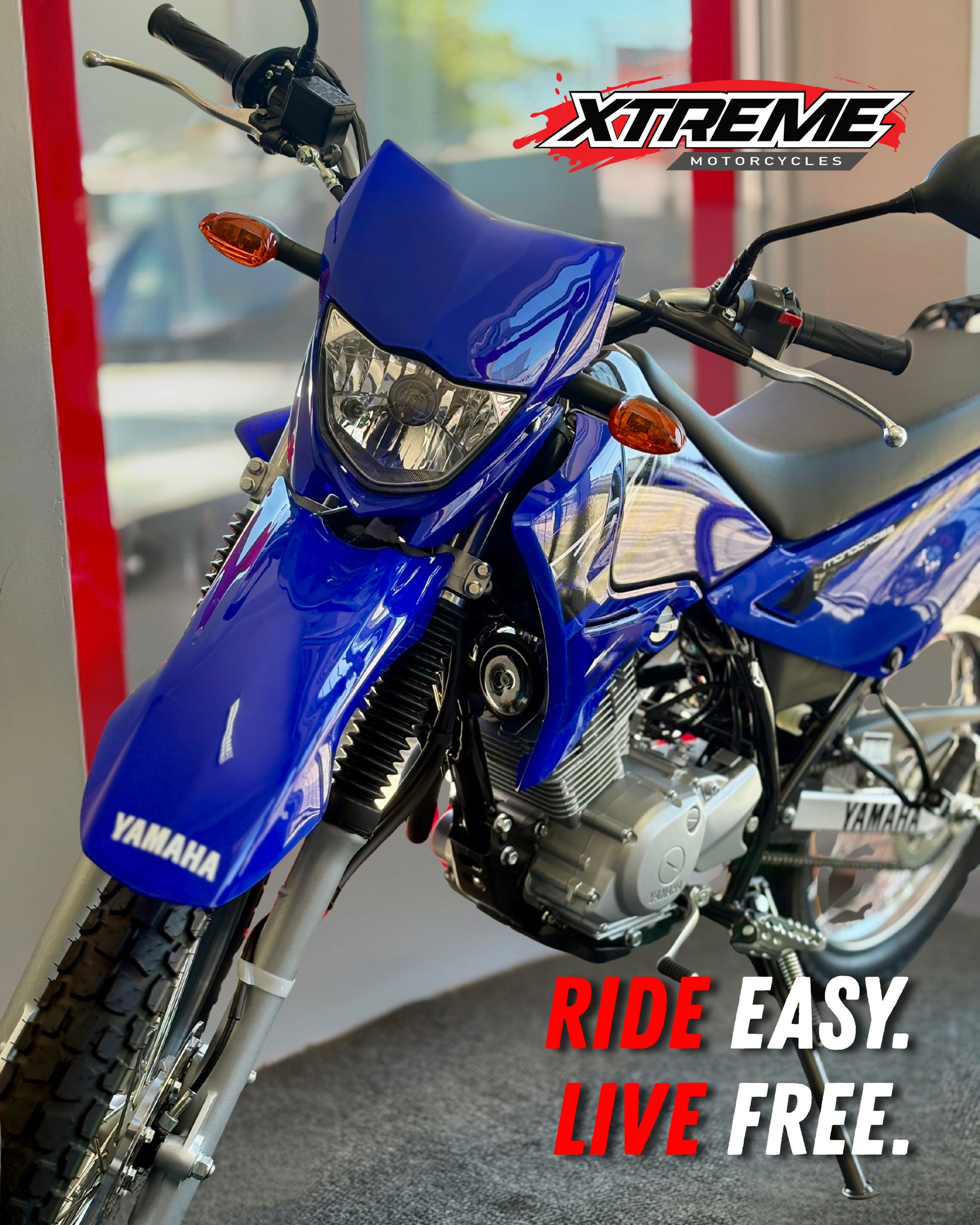 Make every day a ride worth taking... The Yamaha XTZ125 — light 