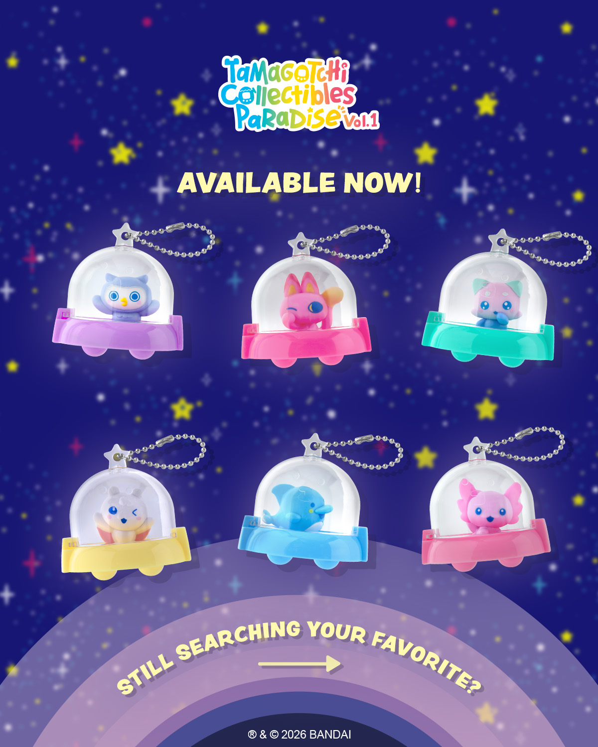 🎉 The hunt is on! Tamagotchi Collectibles Paradise Vol. 1 is