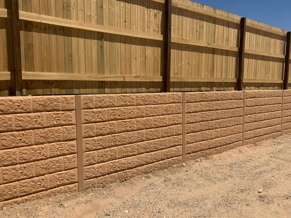 The Sandstone Block retaining... - QPro Concrete Sleepers