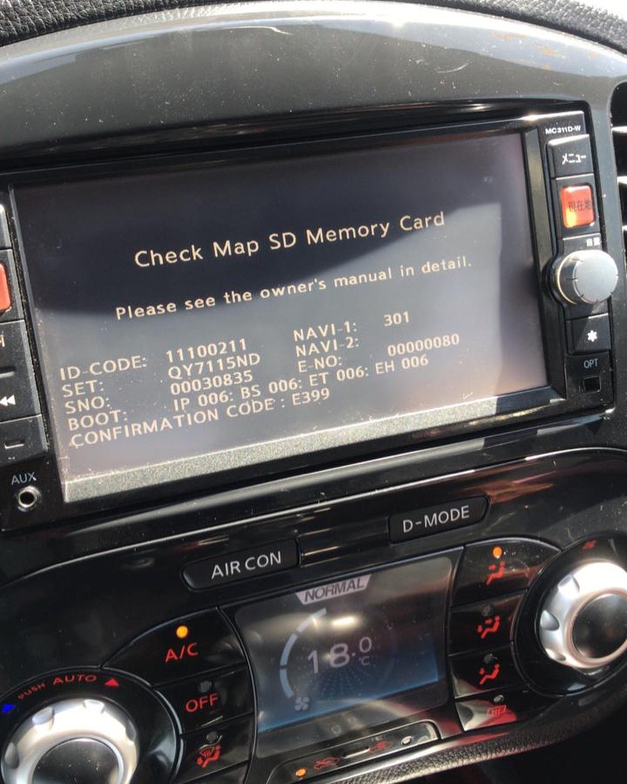 カーナビ Nissan Genuine Navigation MC313D-W Nissan radio #MC313D-W