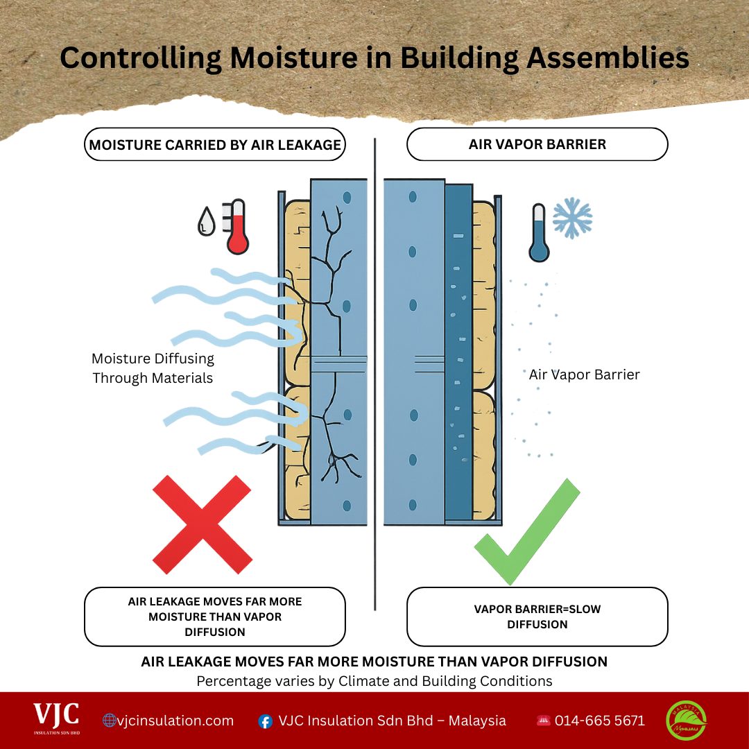 VJC - Air leakage moves far more moisture than vapor diffusion. In ...