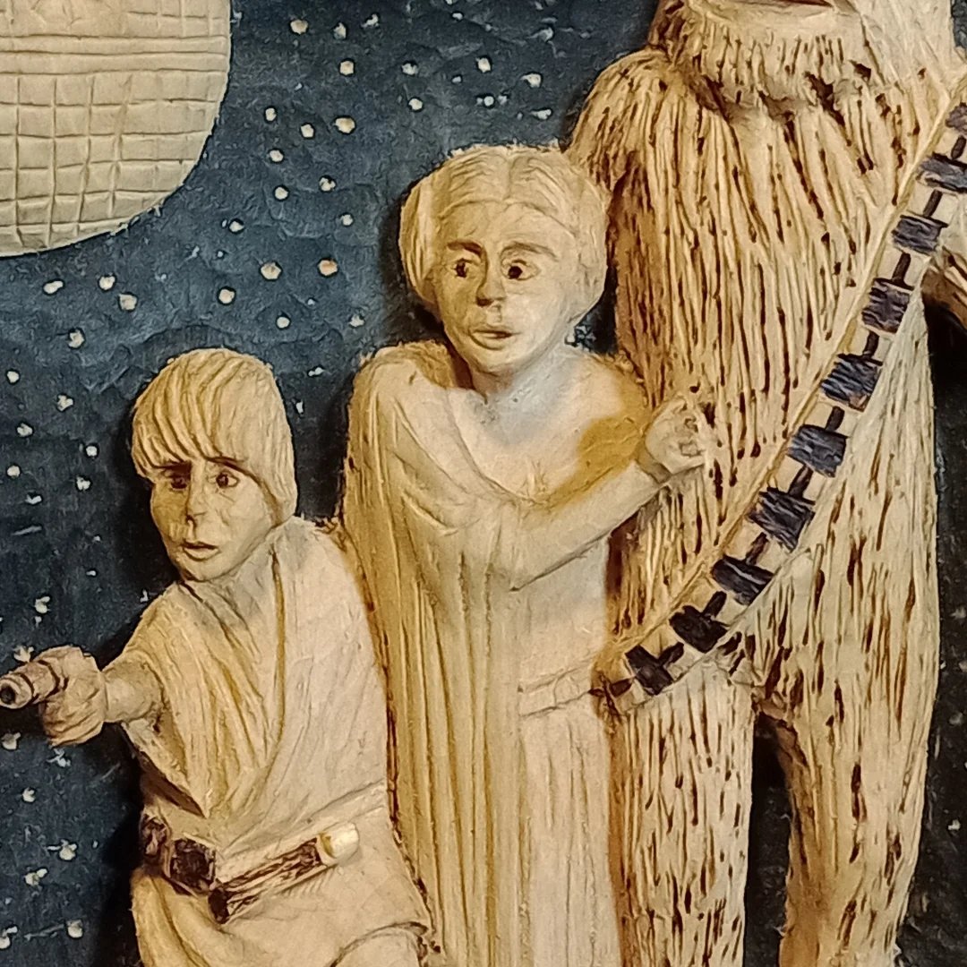 A good day for Gandalf - plaster carving - scultura a rilievo su gesso ...